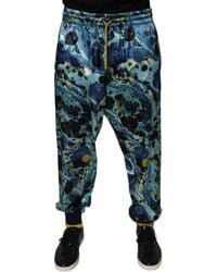 Dolce & Gabbana - Abstract Marble Print Pants - Lyst