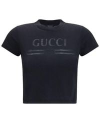 Gucci - Black Cotton T - Lyst