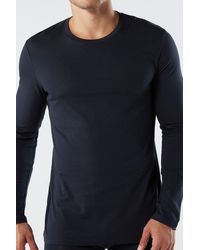 Prada Long-sleeved Jersey T-shirt - Blue