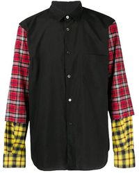 Comme des Garçons - Checked Sleeve Shirt - Lyst