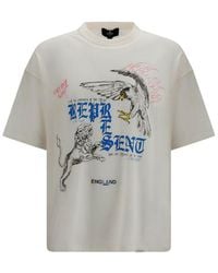 Represent - Beige Cotton T - Lyst