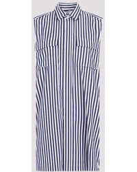 Sacai - Navy Blue Stripes Cotton Thomas Mason Dress - Lyst