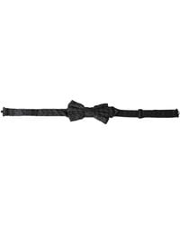 Dolce & Gabbana - Silk Patterned Adjustable Neck Papillon Bow Tie - Lyst
