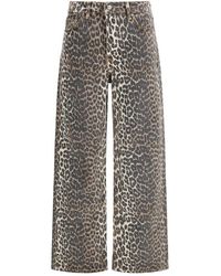 Ganni - Multicolor Cotton Relaxed Fit Jeans - Lyst