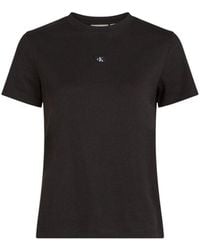 Calvin Klein - Black Recycled Cotton T - Lyst