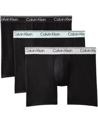 Calvin Klein - Gray Recycled Polyester Boxers - Lyst