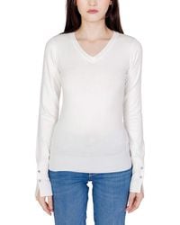 Guess - White Cotton Sweatshirt - Lyst