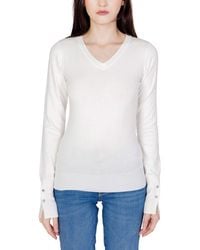 Guess - White Cotton Tops & T - Lyst