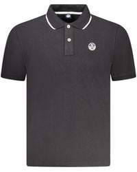North Sails - Black Cotton Mens Polo Shirt - Lyst