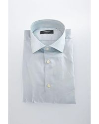Baldinini - Light Blue Cotton Men Shirt - Lyst