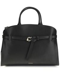 Coccinelle - Black Calf Leather Bos Taurus Handbag - Lyst