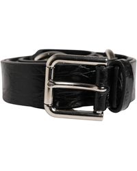 Dolce & Gabbana - Exotic Leather Metal Buckle Belt Eel Caiman Moluro Python - Lyst