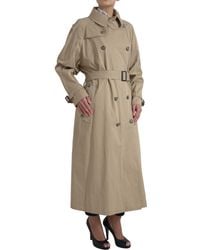 Dolce & Gabbana - Khaki Double Breasted Trench Coat Jacket - Lyst