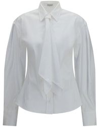 Brunello Cucinelli - White Cotton Dress Shirt - Lyst