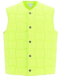 Bottega Veneta - Fluo Nylon Padded Vest - Lyst