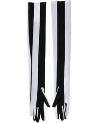 Dolce & Gabbana - Stripes Nylon Elbow Length Gloves Elastane - Lyst