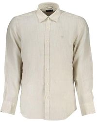 North Sails - Beige Linen Shirt - Lyst