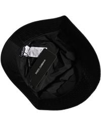 Dolce & Gabbana - Nylon Wide Brim Bucket Capello Hat - Lyst