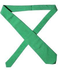 Dolce & Gabbana - Solid Silk Cotton Adjustable Neckwomen's Tie - Lyst