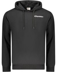 Superga - Black Cotton Men's Hoodie - Lyst