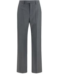 Valentino - Gray Wool Oves Aries Dress Pants - Lyst