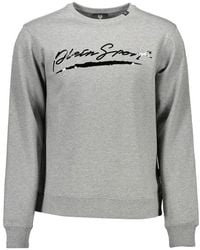 Philipp Plein - Gray Cotton Sweater - Lyst