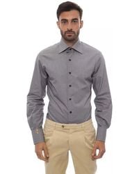 Billionaire Italian Couture - Elegant Monogrammed Cotton Shirt - Lyst
