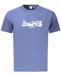 Pepe Jeans - "blue Cotton Men T - Lyst
