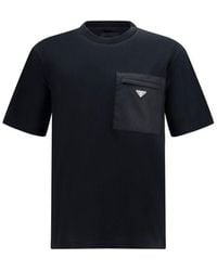 Prada - Black Cotton T - Lyst