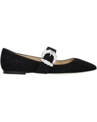 Jimmy Choo - Black Leather Ballet Flats - Lyst