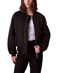 Calvin Klein - Black Recycled Polyester Bomber - Lyst