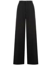 Balenciaga - Wool Flared Pants - Lyst
