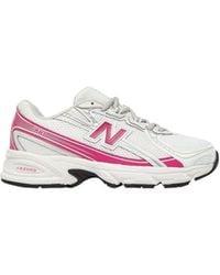New Balance - White Synthetic Athletic Sneakers - Lyst
