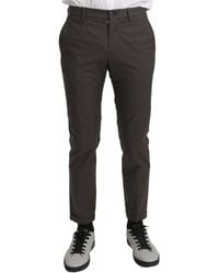 Dolce & Gabbana - Casual Trouser 100% Cotton Pants - Lyst