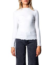 ONLY - White Polyester Sweater - Lyst