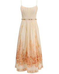 Zimmermann - Wanderlust Corset Midi Dress - Lyst
