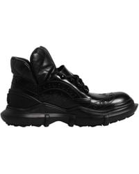 Dolce & Gabbana - Leather Laceup Boots - Lyst