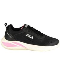 Fila - Black Polyester Sneaker - Lyst