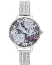 Olivia Burton - Silver Steel Watch - Lyst