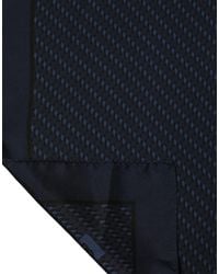 Dolce & Gabbana - Dark Blue Silk Pocket Square Foulard Scarf - Lyst