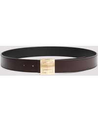 Givenchy - Brown Calf Leather 4g Reversible Belt - Lyst