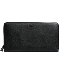 Dolce & Gabbana - Calfskin Leather Logo Zip Around Continental Wallet - Lyst