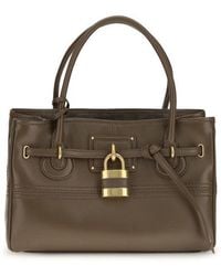 Chloé - Brown Buffalo Leather Shoulder Bag - Lyst