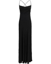 Pinko - Black Polyester Casual Dress - Lyst