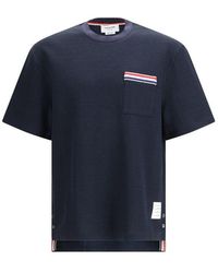Thom Browne - Blue Cotton T - Lyst