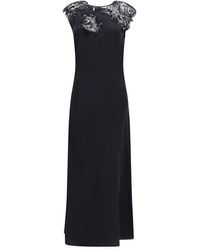 Ferragamo - Black Silk Cocktail Dress - Lyst