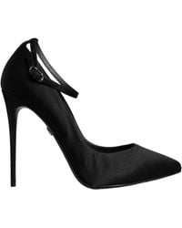 Dolce & Gabbana - Satin Ankle Strap Heels Pumps Shoes - Lyst