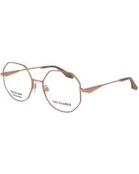 Trussardi - Pink Stainless Steel Glasses (frames) - Lyst
