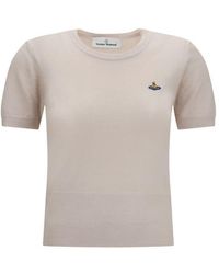 Vivienne Westwood - Beige Wool Oves Aries T - Lyst