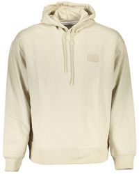 Calvin Klein - Beige Cotton Mens Sweatshirt - Lyst